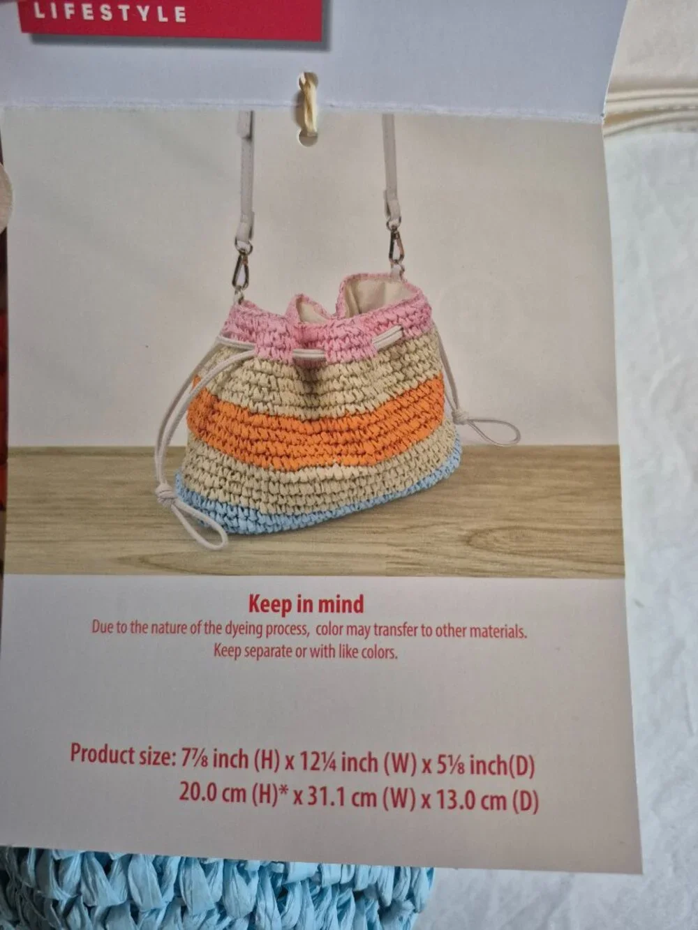 HandWoven Straw Crossbody Bag Natural Beaded - LIVE IN STYLE, NEW